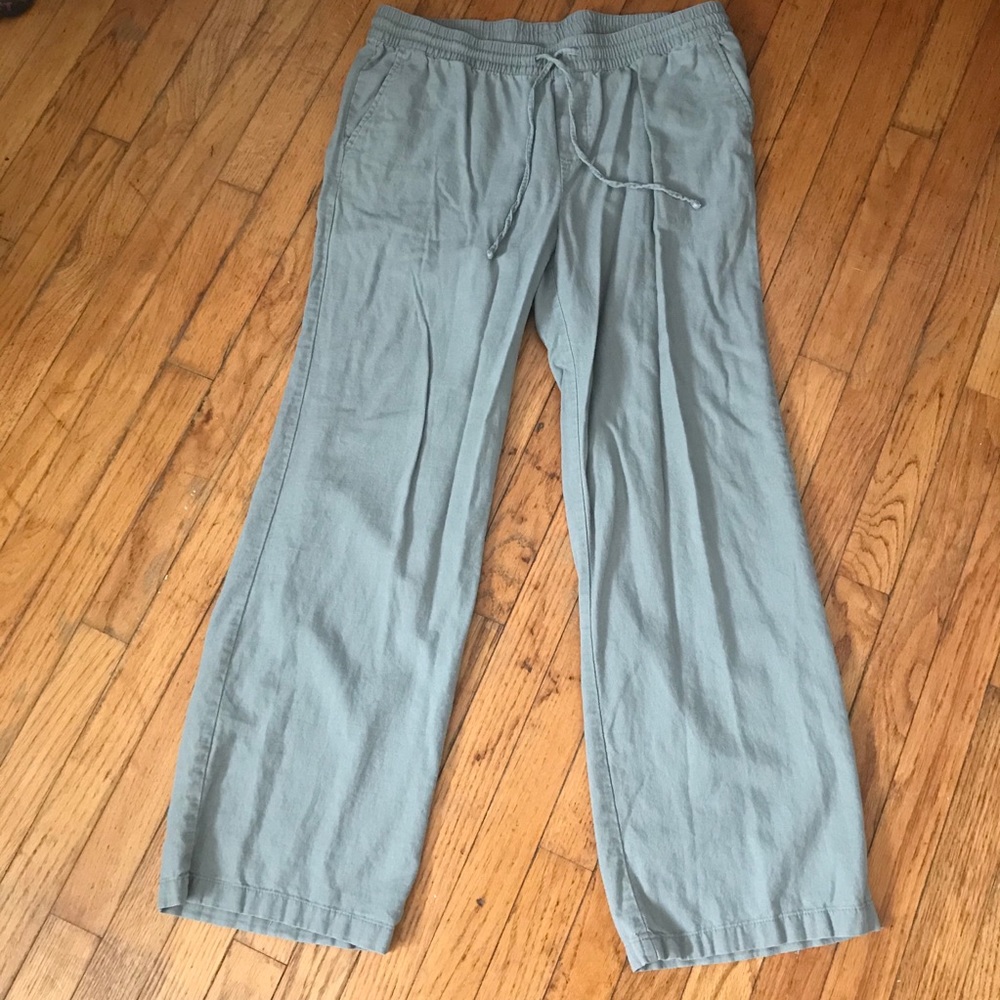 Old Navy Khaki Trouser Pull On Relaxed Fit Pants